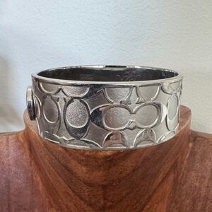 Coach Silver Bangle Bracelet